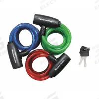 MASTER LOCK Cable Lock: Steel, Blue/Green/Red, 6 ft Cable Lg, 5/16 in Cable Dia, Key Locking, 3 PK (MPN 8127TRI). Key specifications — Cable Coating: Vinyl; Cable Color: Green; Cable Lock Type: Fixed Length Cable Locks; Locking Style: Key; Key Code: 8127; Brand: MASTER LOCK; Cable Material: Steel.