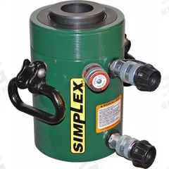 SIMPLEX Hollow Hydraulic Ram: 36 ton Nominal Capacity, 7 in Nominal Stroke Lg, 1.31 in, RCD (MPN RCD307A). Key specifications — attr1099385: 1.31 in.