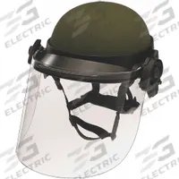 PAULSON Riot Control Face Shield: Universal, Polycarbonate, Pivot (MPN DK6-H.150). Key specifications — attr188395: 1.45 lbs; attr188384: Polycarbonate; attr193737: PAULSON; attr1083487: ACH; attr188392: Clear; attr232310: Faceshield; attr188385: Pivot.