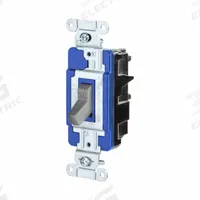 HUBBELL Wall Switch: Toggle Switch, 3-Way, Maintained, Gray, 120/277V AC, 15 A (MPN CSB315STGY). Key specifications — Illuminated: No; Voltage Rating: 120/277V AC.