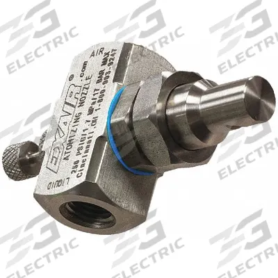 EXAIR Atomizing Spray Nozzle: Siphon, 2.3 scfm, Flat, 1/4 in FNPT, FNPT - Siphon Fed Air-Atomizing Spray Nozzles