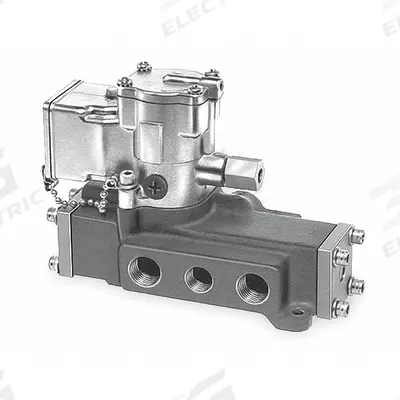 Parker Solenoid Air Control Valve: Valvair II, Four-Way / Two-Position, Single Solenoid - Parker Valvair Series Solenoid-Operated Inline Valves
