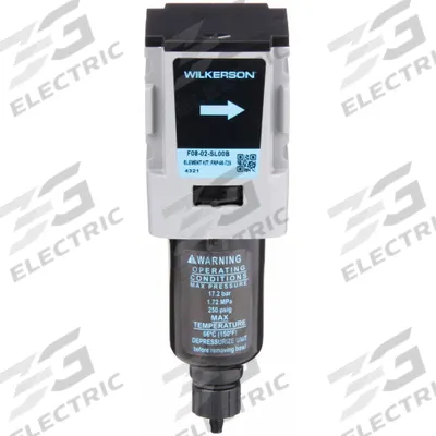 WILKERSON Compressed Air Filter: Particulate, 1/4 in NPT, 5 micron, 42 cfm - Wilkerson FRL Air Filters