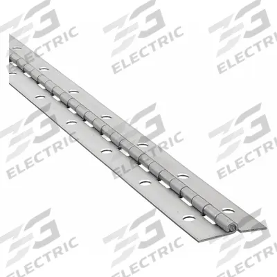 APPROVED VENDOR Piano Hinge: Steel, 72 in Leaf Ht - Full Surface-Mount Piano Hinges