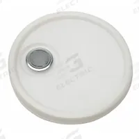 APPROVED VENDOR Pail Lid: Gasketed/Snap-On/Spout/Tear Tab, 12 1/4 in Overall Dia, White, Plastic (MPN ROP2100CVR-TT-N-S). Key specifications — attr1265148: 1H2/Y1.5/30; attr1188872: APPROVED VENDOR; attr1265149: Not Rated; attr1188855: 49EN36; attr1188854: Plastic; attr1188856: ROP2150-NM.