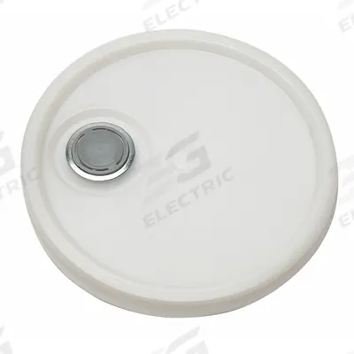 APPROVED VENDOR Pail Lid: Gasketed/Snap-On/Spout/Tear Tab, 12 1/4 in Overall Dia, White - Tear Tab Lids