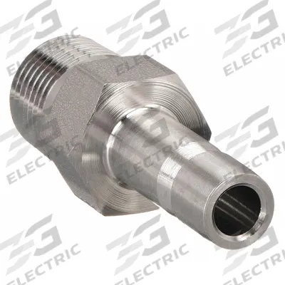 PARKER Compression Fitting Adapter: 1/4 in OD x 1/8 in Pipe Fitting Size - Double-Ferrule Stainless Steel Fittings