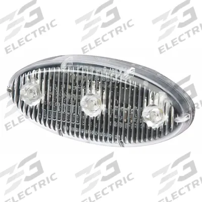 ECCO Warning Light: Perimeter Flashing Warning Light, Amber, 3/8 in Overall Wd - Vehicle Perimeter Flashing Warning Lights