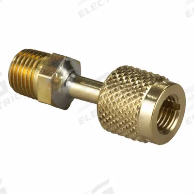 YELLOW JACKET Quick Coupler: 8 1/4 in Lg, 180° Angle, Input 1/4 in Female QC - Manifold Hose Adapters, Couplers & Unions