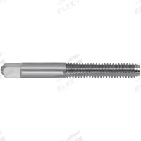 CLEVELAND Straight Flute Hand Tap: #5-40 UNC, H1 / 2B, 3 Flute, Bottoming Chamfer, High Speed Steel (MPN C54184)