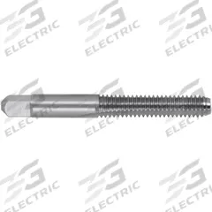 CLEVELAND Straight Flute Hand Tap: #5-40 UNC, H1 / 2B, 3 Flute, Bottoming Chamfer, High Speed Steel (MPN C54184)