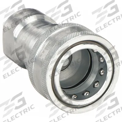 PARKER Hydraulic Quick Connect Hose Coupling: 1 in Coupling Size, Steel - ISO B Series Hydraulic Quick-Connect Coupling Bodies