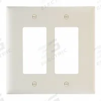 LEGRAND Wall Plate: Decorator-Rocker, 2 Gang, Brown, Jumbo Size (MPN TPJ262LA). Key specifications — Brand: LEGRAND; Material: Nylon.