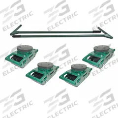 HILMAN ROLLERS Bull Dolly Kit: 72,000 lb, 7 7/8 in Deck Ht, 18 5/16 in L x 6 3/4 in W, Swivel (MPN RS-BSP-36P). Key specifications — Top Plate Surface: Rubber Padded; Includes: (2) Handles; Brand: HILMAN ROLLERS; Color: Green.