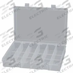 DURHAM MFG Compartment Box: 9 in x 13 1/8 in x 2 3/8 in, Clear, 6 Compartments, Snap (MPN LP6-CLEAR). Key specifications — ESD Conductive: Not Electrostatic Discharge Conductive; Color: Clear; Compartment WxD: (6) 2-1/16 in x 8-1/2 in; Brand: DURHAM MFG; Material: Plastic.
