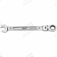 MILWAUKEE Combination Wrench: Chrome Vanadium Steel, Chrome, 12 mm Head Size, 178 1/2 mm Overall Lg (MPN 45-96-9612). Key specifications — attr309600: 12 mm; attr309611: Chrome; attr309610: Chrome Vanadium Steel; attr309604: No; attr309612: No; attr309613: No; attr309615: Yes; attr324932: MILWAUKEE.