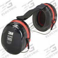 3M PELTOR Earmuffs: Behind-the-Neck Earmuff, Passive, 29 dB NRR, Foldable, Foam/Polyurethane/PVC (MPN H10B). Key specifications — Includes: Head Strap; Sub-brand: PELTOR(TM) Optime(TM) 105; Style: Foldable; Dielectric: No; Electrically Insulated: No; Band Material: Acetal; Cushion Material: Polyurethane; Cup Material: ABS.