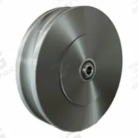 HAMILTON Track Wheel: 8 in Wheel Dia., 2 in Wheel Wd, 2,650 lb Load Capacity, 1/2 in For Axle Size (MPN W-820-131-FUB-1/2). Key specifications — attr1099880: Yes; attr1099886: Clear; attr1099891: HAMILTON.