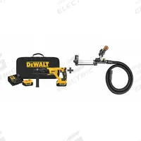 DEWALT Cordless Rotary Hammer Kit: D-Handle, 20V DC, SDS-Plus, 1/2 in max, 4.0 Ah, 1.9 ft-lb (MPN DCH133M2/D25301D). Key specifications — attr113858: 20V DC; attr113796: DEWALT; attr113808: 0 bpm to 5,550 bpm; attr113803: Yes; attr113809: Yes; attr113815: (1) Bare Tool.