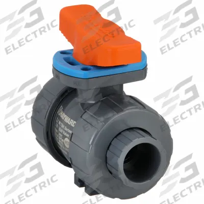 HAYWARD FLOW CONTROL Manual Two-Way Ball Valve: 3/4 in, PVC, Straight - PVC Ball Valves