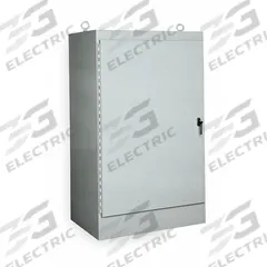 WIEGMANN Enclosure: Steel, 90 in x 36 in x 24 in, NEMA 12, Solid Cover, Hinged (MPN WA903624FS). Key specifications — Brand: WIEGMANN; Closure Method: Padlock Hasp; Knockouts: Not Included.