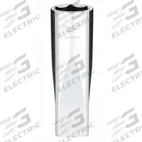 MILWAUKEE Deep Well Socket: SAE, 1/2 in Drive Size, 3/4 in Socket Size, 6-Point, Deep, Chrome (MPN 45-34-9130). Key specifications — attr1204417: MILWAUKEE; attr1204392: Chrome.