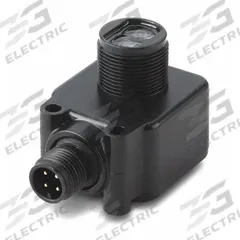 EATON Photoelectric Sensor: M18 Threaded, Built-in Connector, 4 - Pin Micro, 18-264V AC & 18-50V DC (MPN E65-SMPP100-GDD). Key specifications — Brand: EATON; Electrical Connection: Dual Key Micro Connector; Manufacturer Part Number: E65-SMPP100-GDD; Body Material: Resin; DC Supply Voltage Rating: 18-50V DC; NEMA Enclosure Rating: 3; Series: E65 SM; AC Supply Voltage Rating: 18-264V AC.