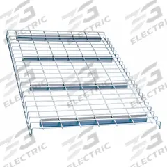 LYON Pallet Rack Decking: 46 in x 42 in, Waterfall, Std Wire Decking, 14 ga Decking, Gray (MPN FFWD4642H). Key specifications — Wire Decking Style: Standard; Finish: Powder Coated; Brand: LYON; Material: Steel; Decking Edge: Waterfall; Color: Gray.
