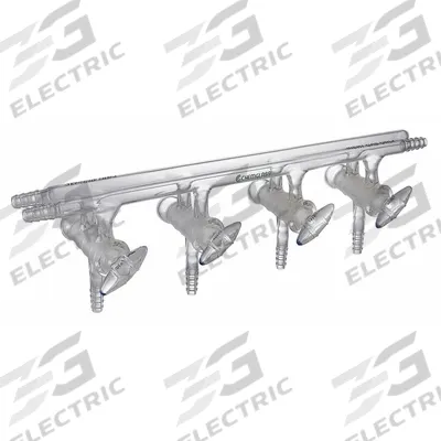 CHEMGLASS Vacuum Manifold: 11 mm Dia, Includes Stopper, Non-Sterile - Vacuum Manifolds