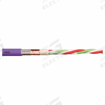 CHAINFLEX Bus Cable: (1) Pr 24 AWG (0.25)/(4) 16 AWG (1.5), TPR, Order by the Foot - Continuous Flexing Bus Drop Cables