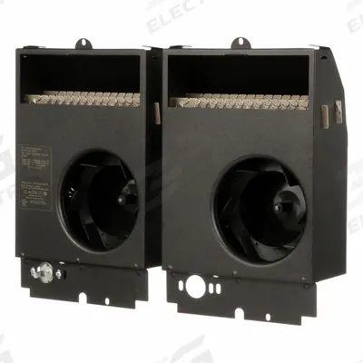 CADET Recessed Electric Wall-Mount Heater: 4000 W, 208V AC, Single Phase, 240V AC - Register-Style Recessed Electric Wall Heaters