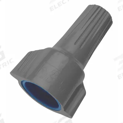 IDEAL Twist-On Wire Connectors: Blue/Gray, Wire Sizes 8 AWG – 8 AWG, 600 V, 15 - Burial-Rated & Weatherproof Wire Connectors