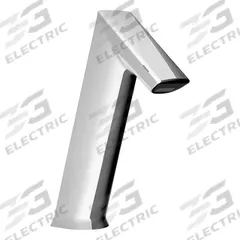 SLOAN Bathroom Sensor Faucet: BASYS, Cast Zinc, Chrome Finish, Single-Post, Battery, Back-Check Tee (MPN EFX150.000.0000). Key specifications — Brand: SLOAN; Includes: (4) AA Alkaline Battery; Series: BASYS.