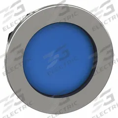 SCHNEIDER ELECTRIC Push Button Head: 30 mm Panel Size, Non-Illuminated, Metallic, Blue (MPN ZB4FA66). Key specifications — Manufacturer Part Number: ZB4FA66; Compatible Operator Illumination: Non-Illuminated; Compatible with Series: XB4; Head Attachment Type: Screw-On; Head Material: Metal; Brand: SCHNEIDER.