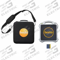 TESTO Charging Scale: 220 lb Max, Built-In Display, 11 5/16 in H x 11 5/16 in W x 12 3/16 in L (MPN 0564 1560 01). Key specifications — Includes: Shoulder Bag; Accuracy: ± 0.03% ± 0.4 oz; Brand: TESTO; Product Type: Charging Scale.