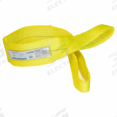 STREN-FLEX Web Sling: Type 3, Polyester, 16 ft Sling Lg, 12 in Eye Lg - High-Visibility Polyester Flat-Eye Web Slings
