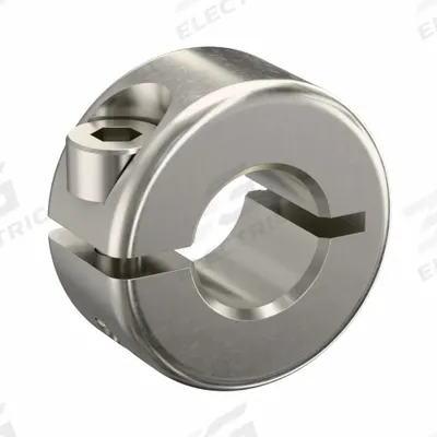 RULAND MANUFACTURING Shaft Collar: 1-Piece, Metric, Round, Clamp-On, 8 mm Bore Dia - Stainless Steel Shaft Collars