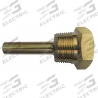 APPROVED VENDOR Threaded Thermowell: Brass, For 2 1/2 in Stem Lg, 2 1/2 in Insertion Lg (MPN 24C469). Key specifications — attr1275131: 350°F at 2930 psi; attr1275136: APPROVED VENDOR; attr1275129: 5,000 psi at 60°F.