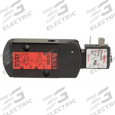 ASCO Solenoid Valve: 3-Way, Configurable, 1/4 in Pipe Size, 24V DC, Remote Pilot - 3-Way/2-Position, Configurable Solenoid Valves