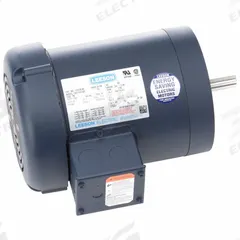 LEESON General Purpose Motors: C-Face Mount, Totally Enclosed Air-Over, 3/4 hp, 208-230/460V AC (MPN 056T11F15542). Key specifications — Brand: LEESON; Nameplate Voltage @ 60 Hz: 208-230/460V AC; Full Load Current @ 60 Hz: 3.0/1.5 A; Nameplate RPM @ 60 Hz: 1,140 RPM; Motor Enclosure: TEAO.