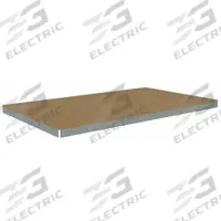 TENNSCO Shelf: 96 in x 42 in, 1,250 lb Load Capacity, Particleboard, Gray, Shelf (MPN ZLES-9642D). Key specifications — Decking Material: Particleboard; Includes: (4) Beams; Decking Finish: Unfinished; Shelf Configuration: Single Straight; Color: Gray; Frame Material: Steel; Brand: TENNSCO; Frame Finish: Zinc Plated.