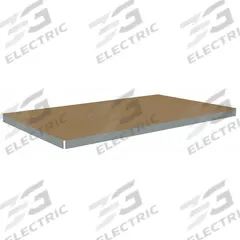 TENNSCO Shelf: 96 in x 42 in, 1,250 lb Load Capacity, Particleboard, Gray, Shelf (MPN ZLES-9642D). Key specifications — Decking Material: Particleboard; Includes: (4) Beams; Decking Finish: Unfinished; Shelf Configuration: Single Straight; Color: Gray; Frame Material: Steel; Brand: TENNSCO; Frame Finish: Zinc Plated.