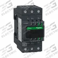 SCHNEIDER IEC Magnetic Contactor: Non-Reversing, 3 Poles, 3NO Contacts, 65 A, 120V AC/48V AC Coil (MPN LC1D65AEHE). Key specifications — Brand: SCHNEIDER; Integrated Surge Suppression: No; Nominal Coil Voltage @ 60Hz: 48V AC.