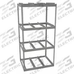 TENNSCO Record Archive Shelving: Starter, 42 in x 30 in, 84 in Overall Ht, 4 Shelves, Adj, Steel (MPN ZB423084-4). Key specifications — attr39697: None; attr39678: 8,000 lb with Beams Evenly Spaced at 24 in; attr39694: Steel; attr39695: Powder Coated; attr39677: TENNSCO; attr39700: Adjustable; attr39683: Steel; attr39696: Gray.