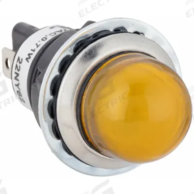 Dayton Raised Panel Light: 18 mm Panel Mounting Hole Dia, LED - LED Indicator Pilot Lights