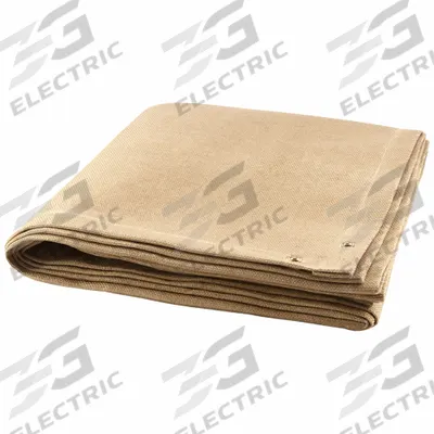 STEINER Welding Blanket: Vermiculite-Coated Fiberglass, 6 ft Wd, 8 ft Lg - Heavy-Duty Vermiculite-Coated Fiberglass Welding Blankets