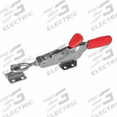 JW WINCO Latch Type Toggle Clamp: Horizontal, Includes Locking Handle, 12 mm Hook Adjustment - Max (MPN 850.2-1000-TG-NI). Key specifications — Brand: JW WINCO; Handle Style: Locking Horizontal Handle.