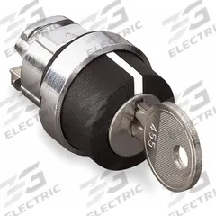 SCHNEIDER ELECTRIC Keyed Selector Switch: 3 Position, 22 mm Panel Mounting Size, Series XB4 (MPN ZB4BG8). Key specifications — Manufacturer Part Number: ZB4BG8; Brand: SCHNEIDER; Switch Action: Maintained/Maintained/Momentary; Key Removal Position: Center.