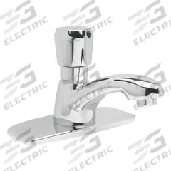 ZURN Low Arc Bathroom Faucet: AquaSpec®, Single-Post, Brass, Chrome Finish, 1 gpm Flow Rate, Spray (MPN Z86100-XL-CP4). Key specifications — Brand: ZURN; Series: AquaSpec®; Includes: 4" Cover Plate.
