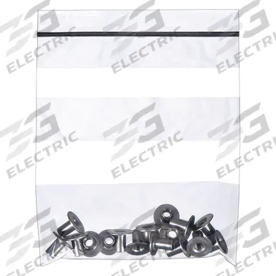 APPROVED VENDOR Reclosable Bag: 1.75 mil Thick, 7 in Wd, 8 in Lg, Hang Hole Not Included - White Block Reclosable Poly Bags